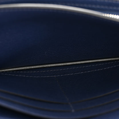 Hermes Chevre Chamkila Kelly Pocket Long Wallet Bleu Indigo 5 of 8