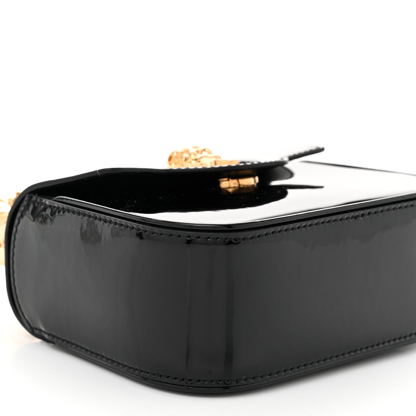 Patent Mini La Medusa Bag Black