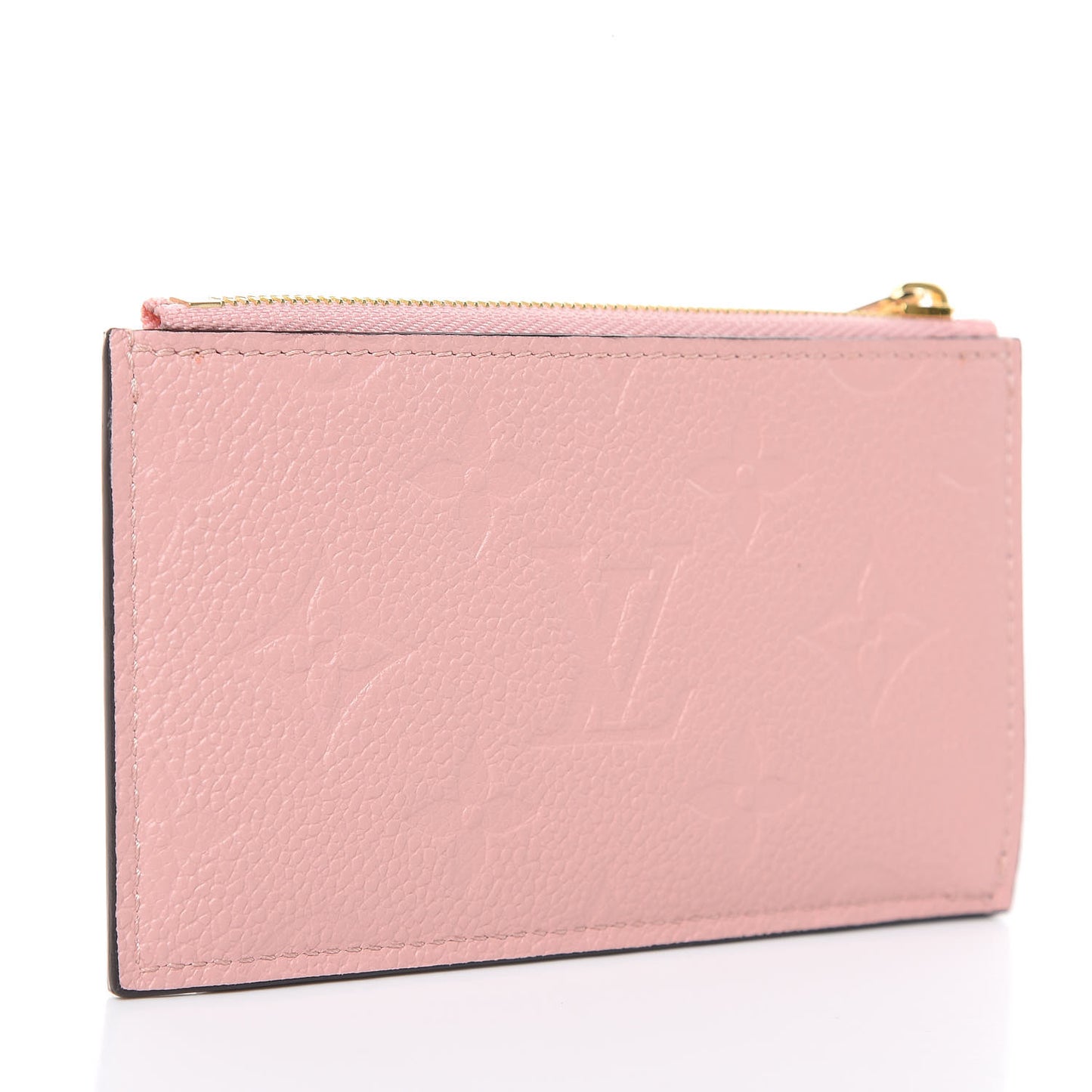 Empreinte Zipper Card Holder Rose Poudre