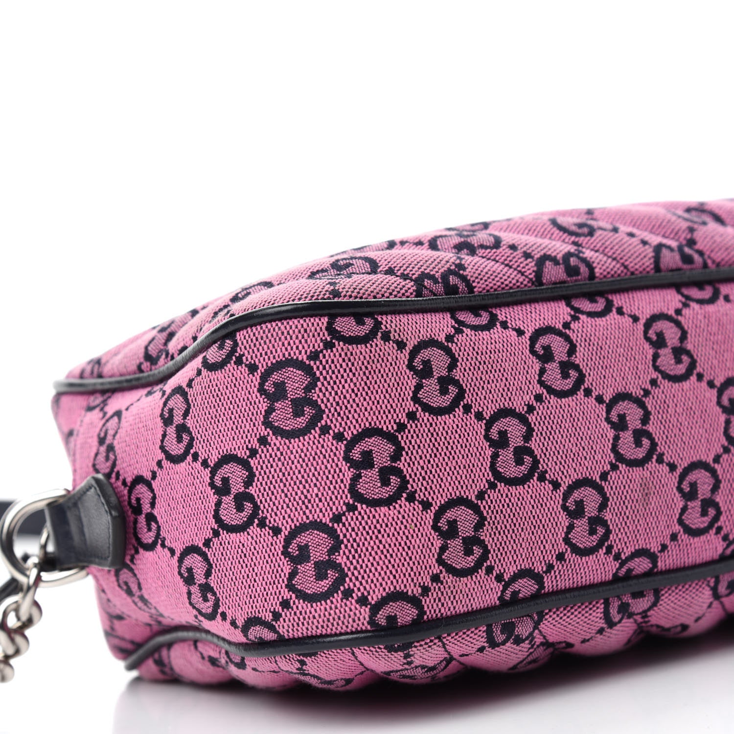 Gucci Monogram Multicolor Matelasse Diagonal Small GG Marmont Chain Shoulder Bag Pink Blue 6 of 11