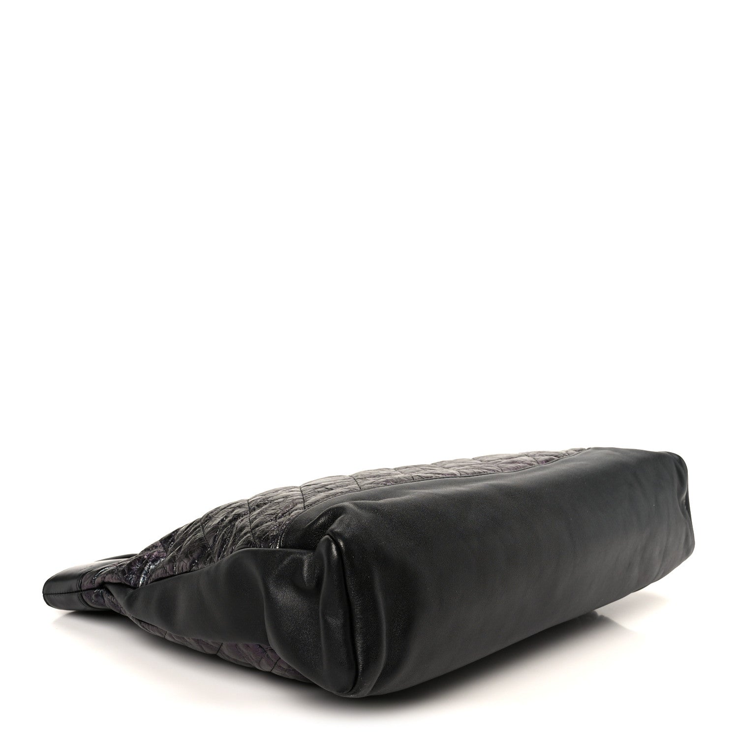 Chanel Crumpled Calfskin Quilted 31 Large Shopping Bag Black 4 of 10