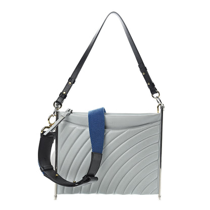 Chloe Smooth Calfskin Quilted Medium Roy Clutch Airy Grey 1 of 9