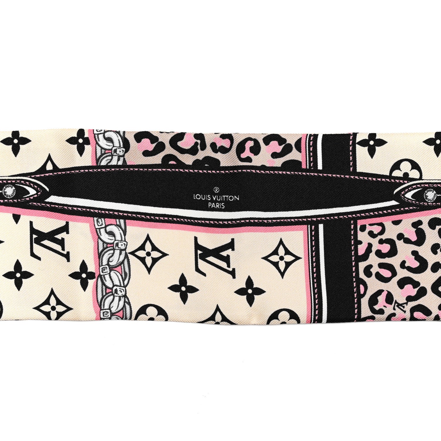 Louis Vuitton Silk Monogram Wild At Heart Bandeau Cream 3 of 4