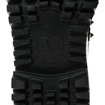 Valentino Garavani Calfskin Rockstud Loafers 38.5 Black 8 of 9