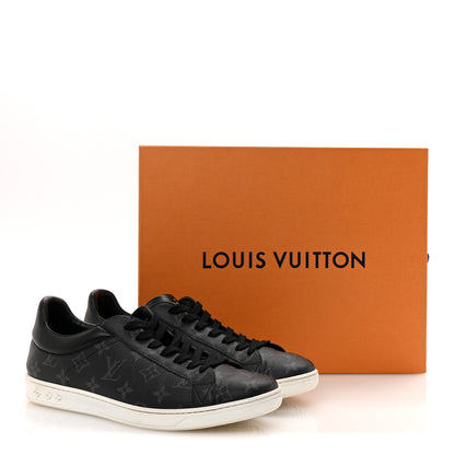 Louis Vuitton Calfskin Monogram Eclipse Luxembourg Sneakers Black 10 of 10