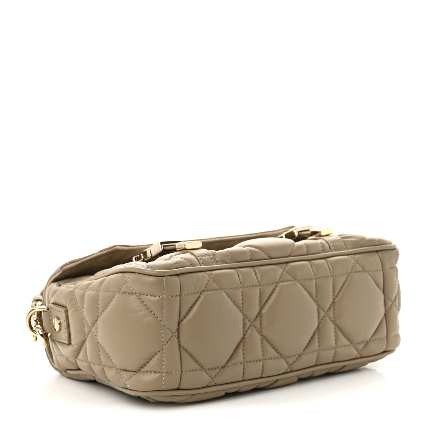 Calfskin Macrocannage Small Diorcamp Messenger Sand