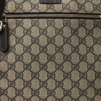Gucci GG Plus Monogram Selleria Calfskin Medium Messenger Bag Beige Ebony Cocoa Dark Chocolate 8 of 11