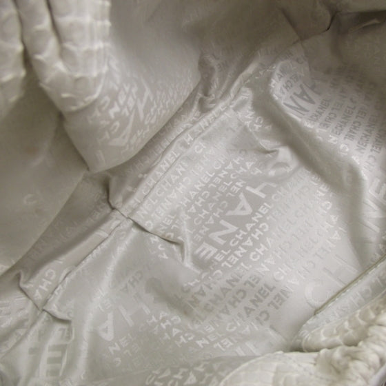 Chanel Python Croissant Bag Ivory 7 of 11