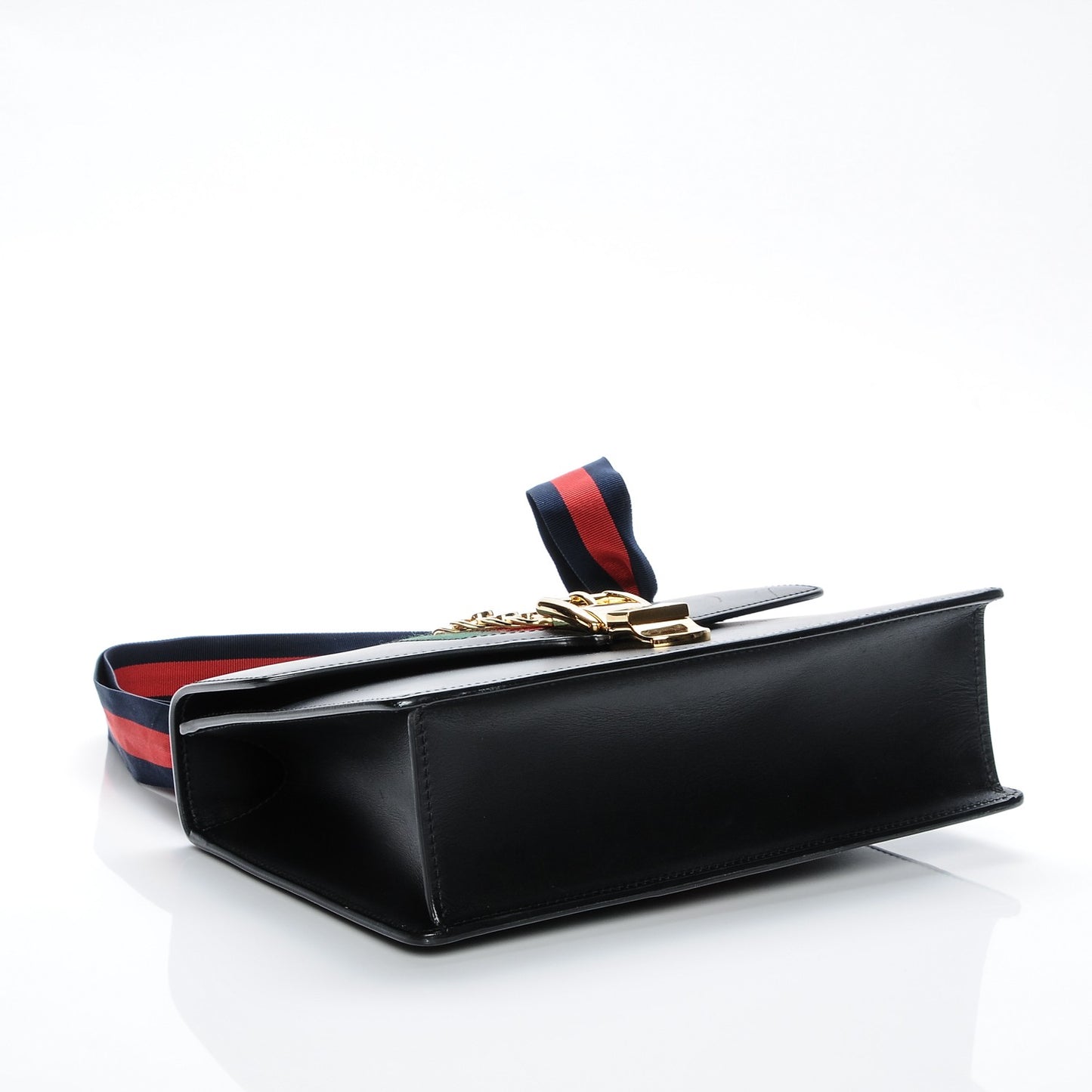 Calfskin Small Sylvie Shoulder Bag Black