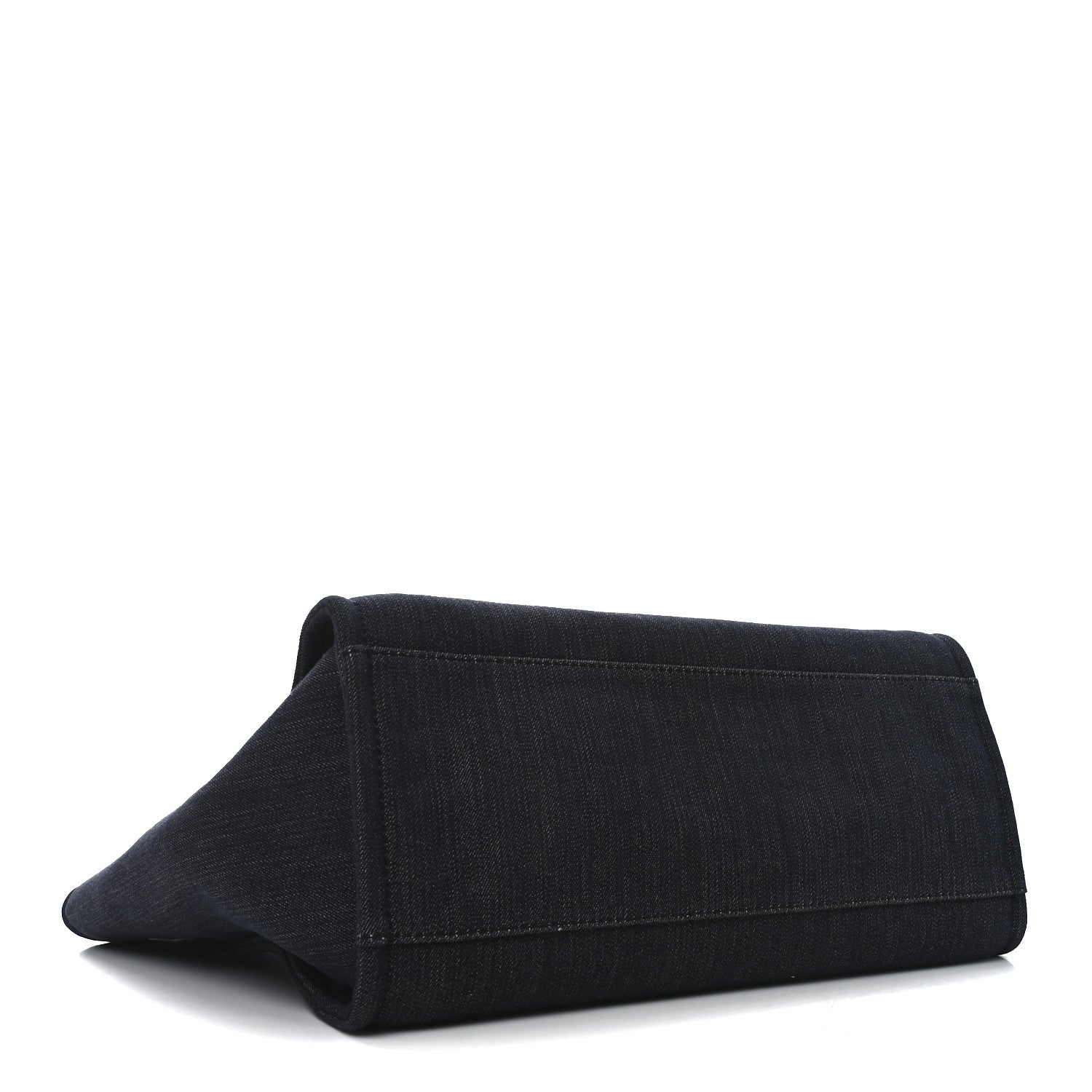 Chanel Denim Large Deauville Tote Dark Blue 4 of 10