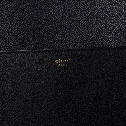 Celine Soft Grained Calfskin Sangle Bucket Bag Black 7 of 7
