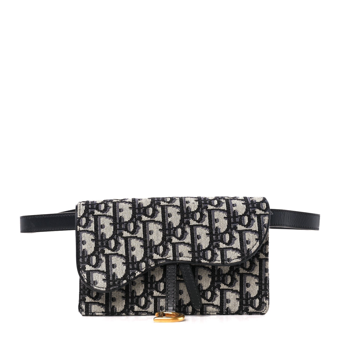 Oblique Saddle Belt Bag Blue