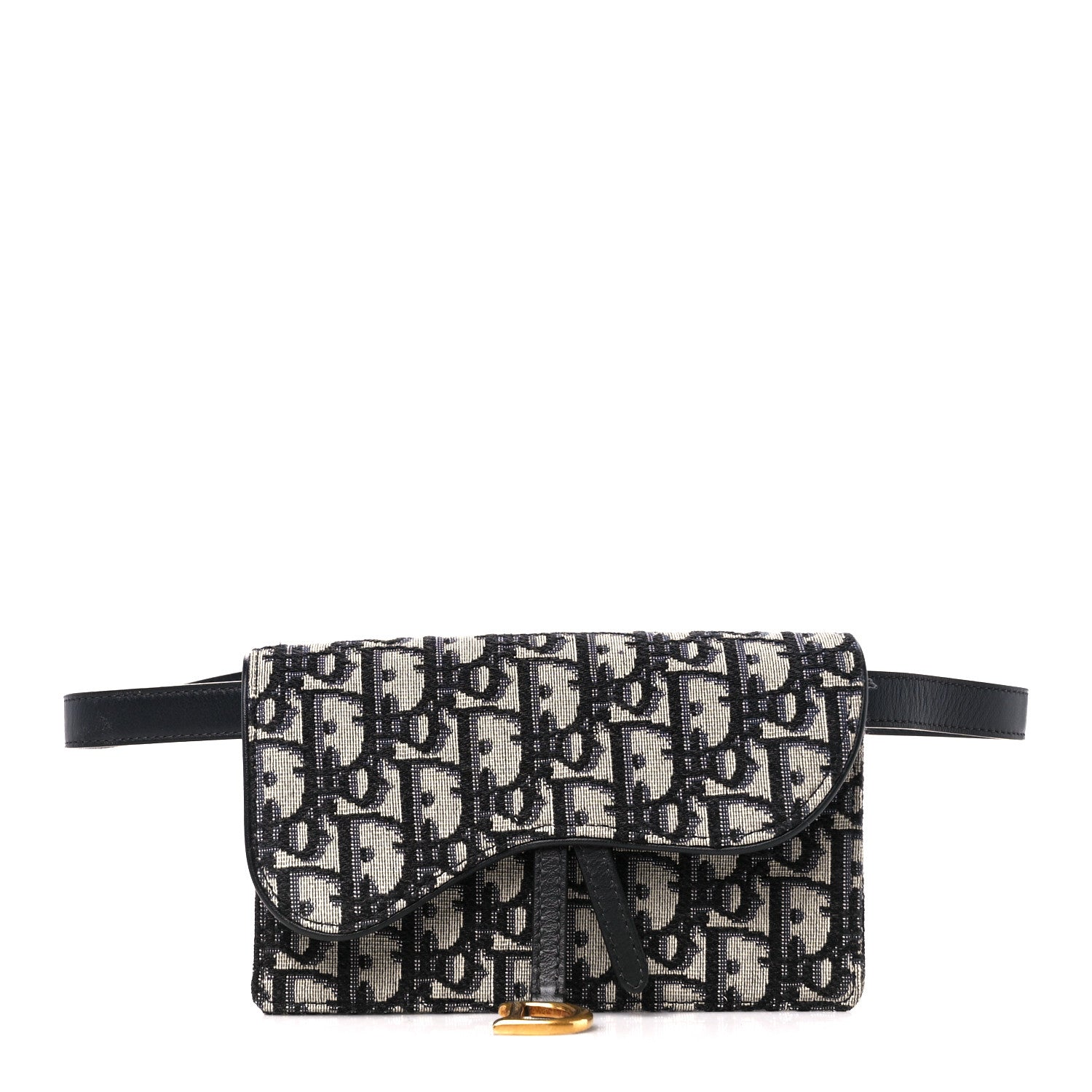 Christian Dior Oblique Saddle Belt Bag Blue 1 of 11