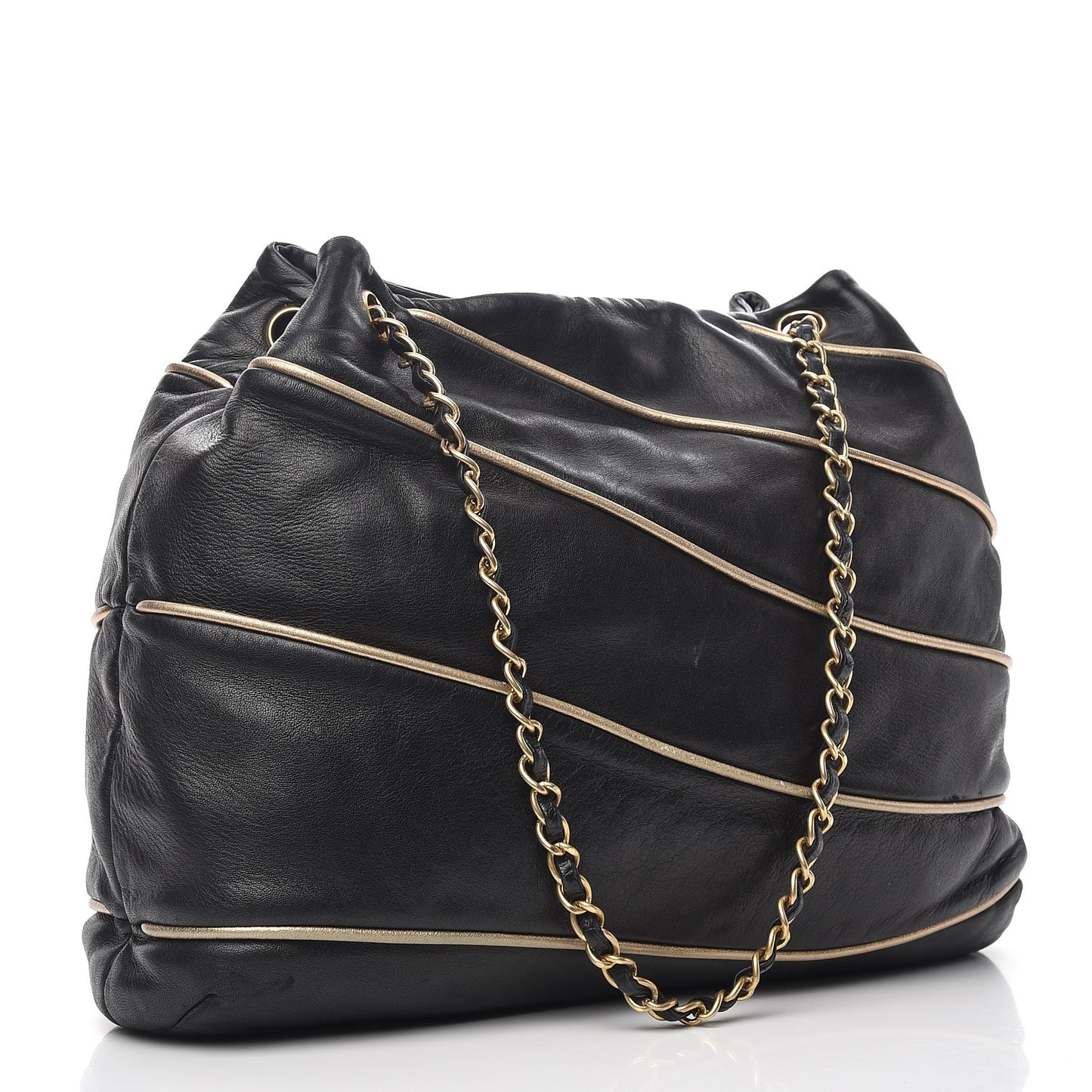 Lambskin Constructivism Tote Black