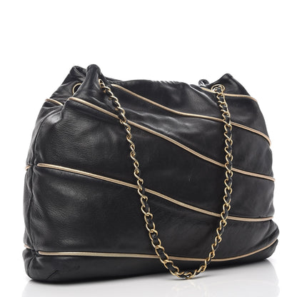 Chanel Lambskin Constructivism Tote Black 3 of 12