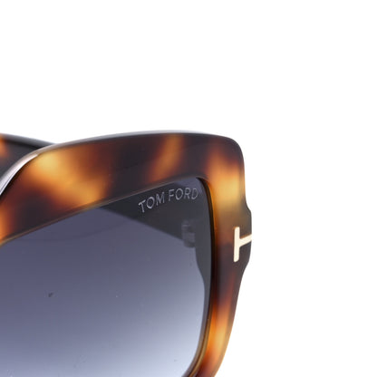 Tom Ford Tate-02 Irregular Square Sunglasses TF789 Dark Havana 8 of 9