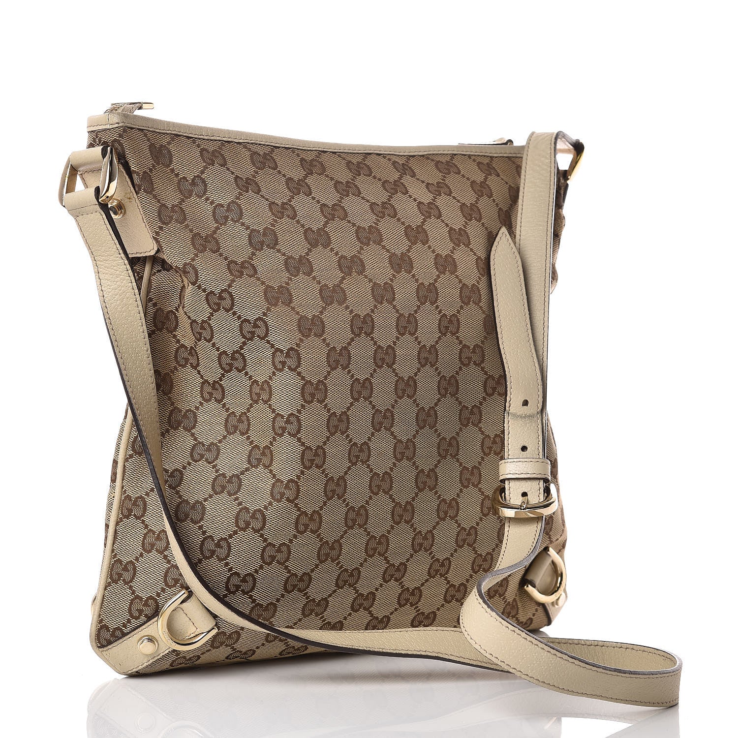 Gucci Monogram Abbey Messenger Bag Off White 3 of 11