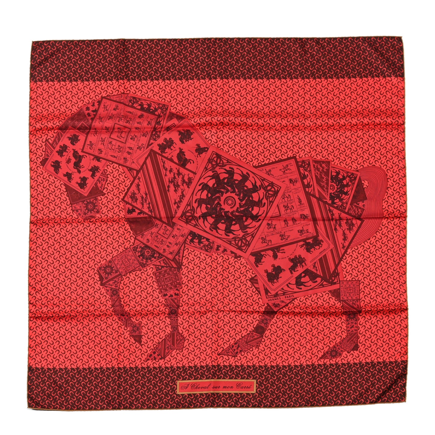 Silk A Cheval Sur Mon Carre Scarf 90