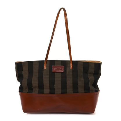 Fendi Pequin Cuoio Vegetale Medium Roll Tote Tobacco Cuoio Miele 1 of 13