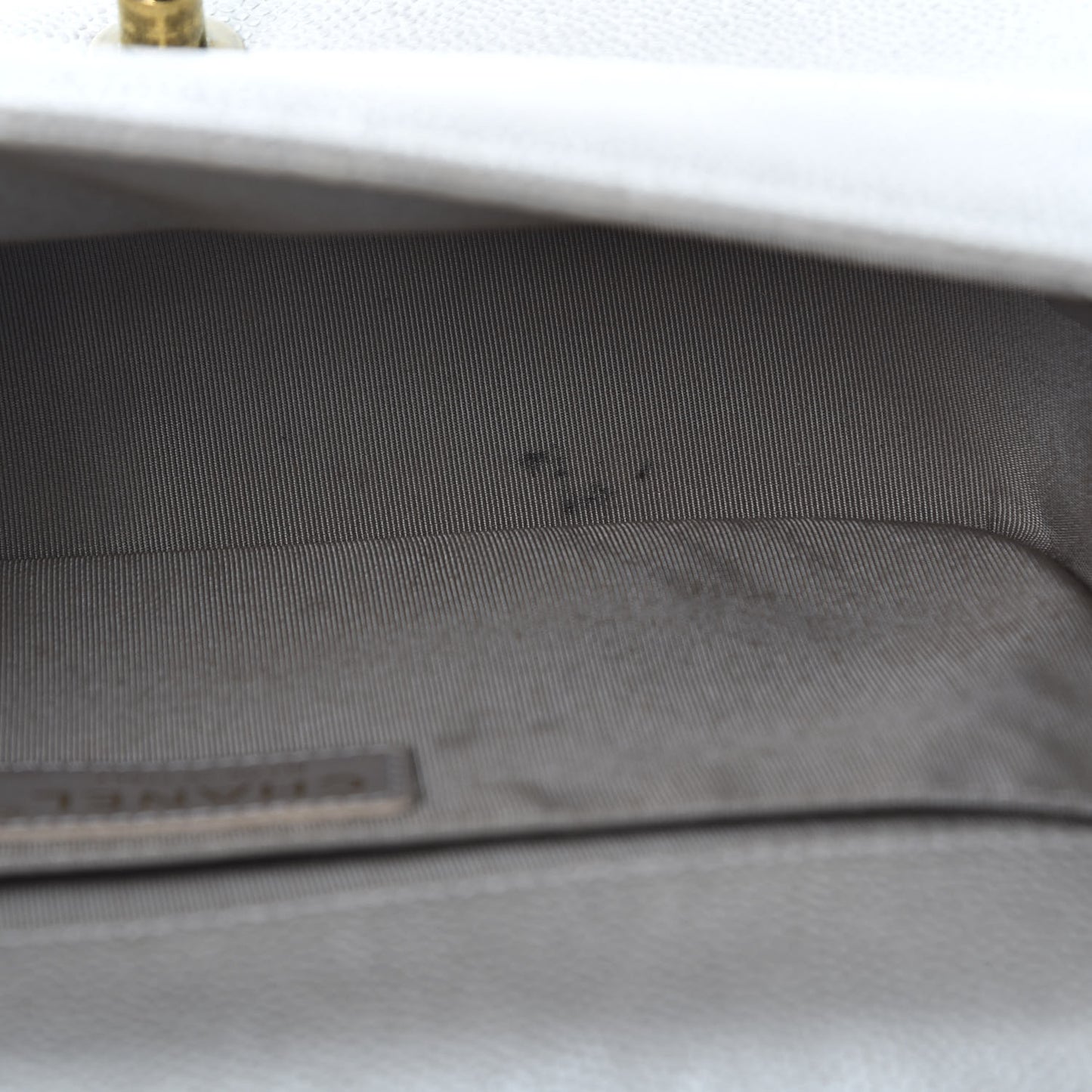 Caviar Quilted Medium Boy Flap Dark Beige