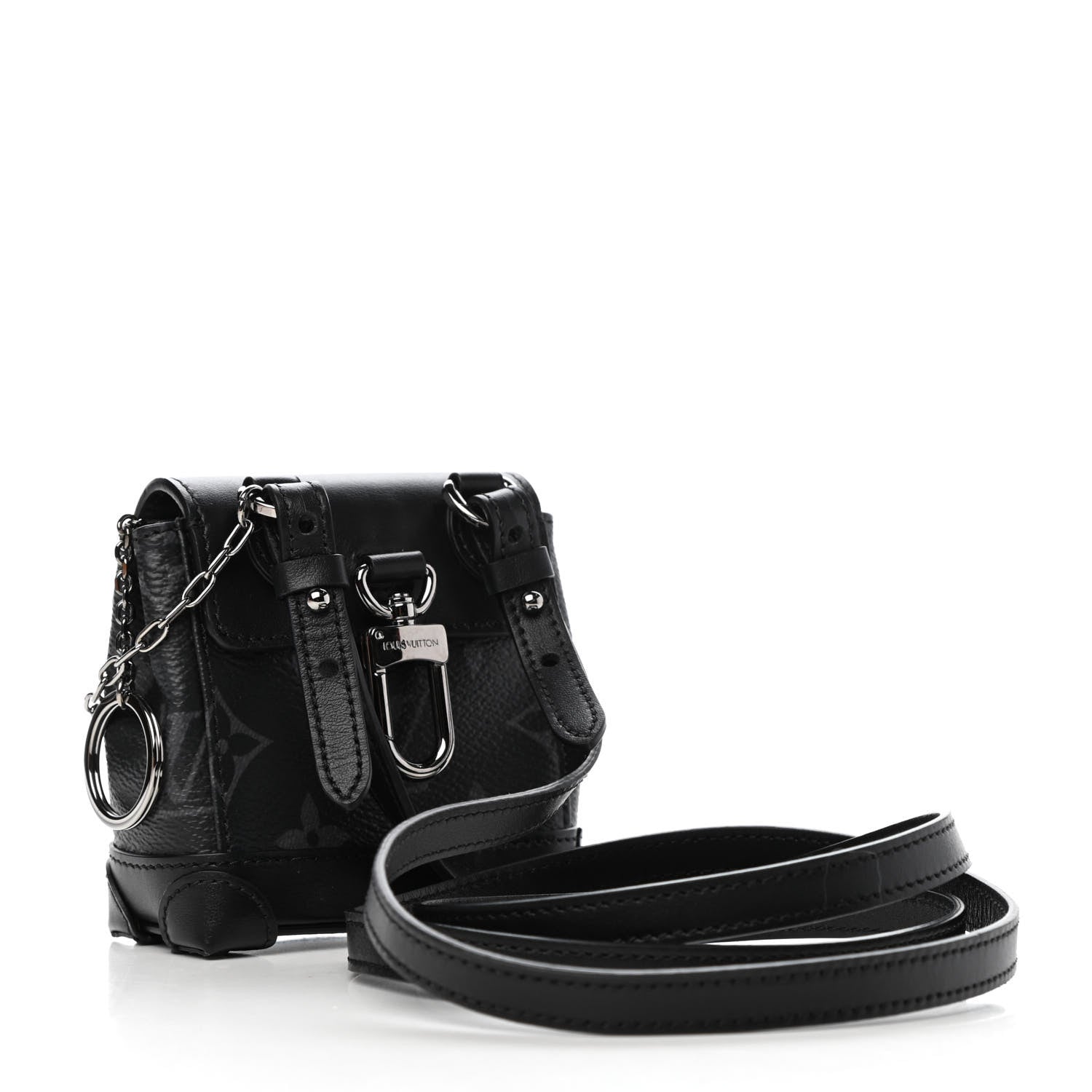 Louis Vuitton Monogram Eclipse Mini Steamer Pouch 3 of 9