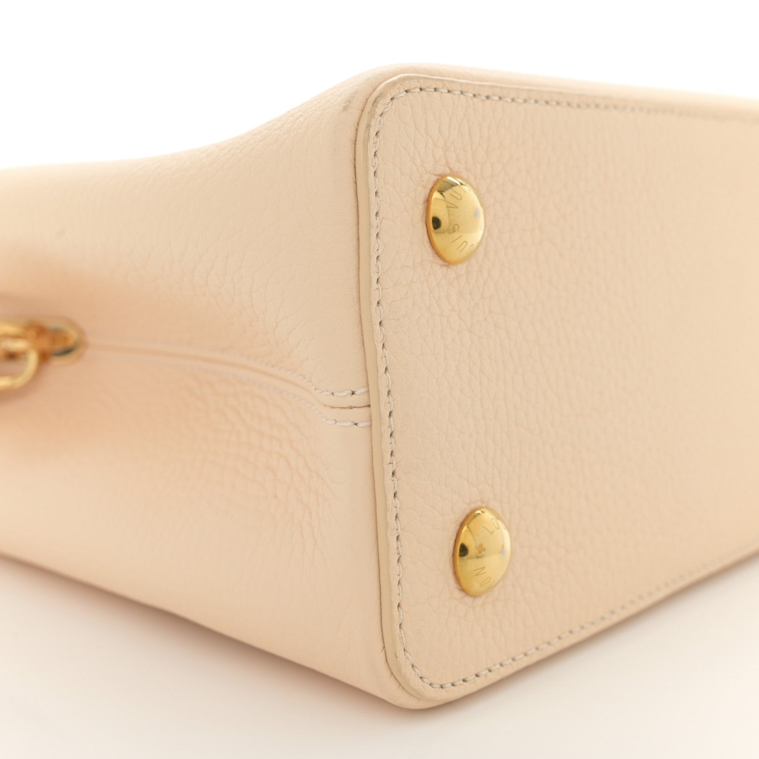 Louis Vuitton Taurillon Wild At Heart Capucines MM Creme Multicolor 8 of 10