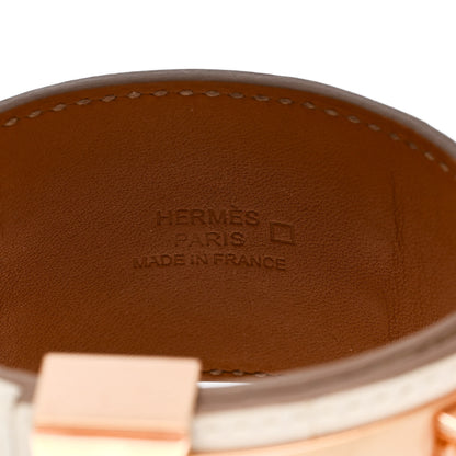Hermes Shiny Alligator Collier De Chien CDC Bracelet T3 Nata 4 of 6