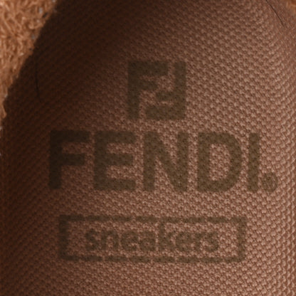 Fendi Suede Vitello Fendi Match Low Top Sneakers 37 Nudo White Garza Rosa 8 of 8