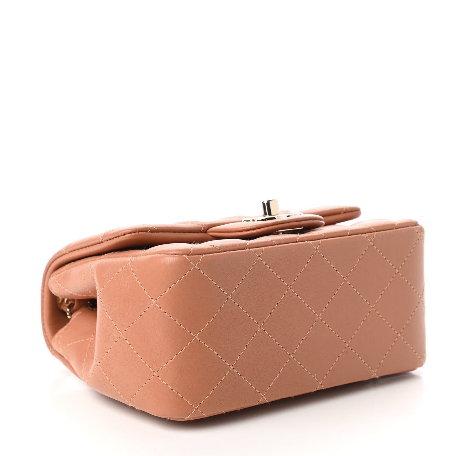 Chanel Lambskin Quilted Mini Square Flap Brown 4 of 11