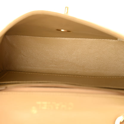 Chanel Lambskin Quilted Mini Square Flap Beige 4 of 11