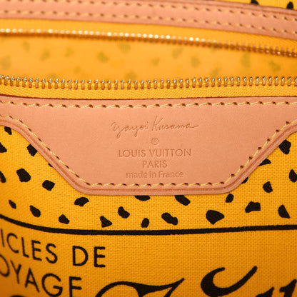 Louis Vuitton Monogram Kusama Waves Neverfull MM Yellow 7 of 8