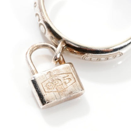 Tiffany Sterling Silver 1837 Lock Charm Ring 49 5 6 of 7