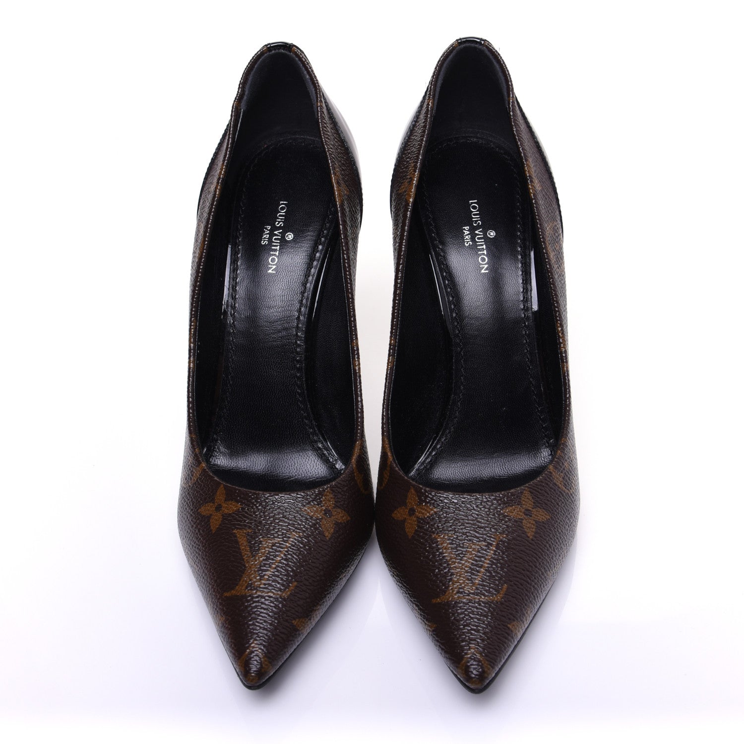 Louis Vuitton Monogram Cherie Pumps 36.5 Black 9 of 13