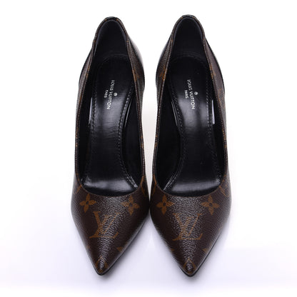 Louis Vuitton Monogram Cherie Pumps 36.5 Black 9 of 13