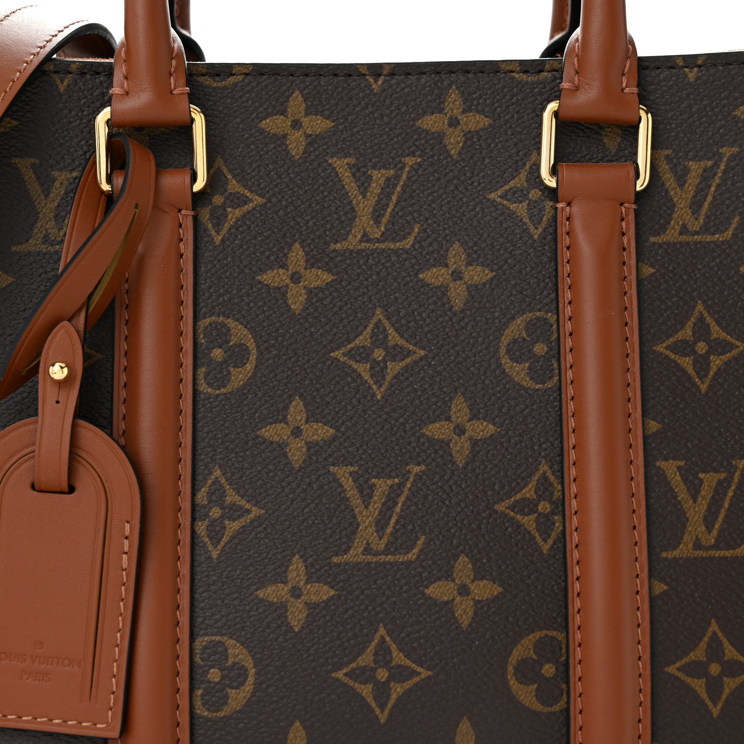 Louis Vuitton Monogram Soufflot MM Caramel 7 of 9