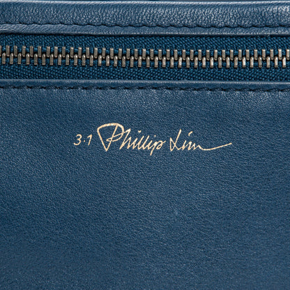 3.1 Phillip Lim 3.1 Smooth Calfskin Large Soleil Bucket Bag Midnight Blue 7 of 8