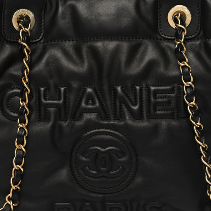 Chanel Calfskin Small Deauville Tote Black 8 of 11
