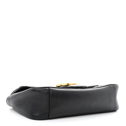 Gucci Calfskin Matelasse Mini GG Marmont Shoulder Bag Black 3 of 14
