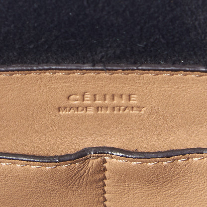 Celine Lambskin Small Soft Cube Satchel Black Tan 8 of 8
