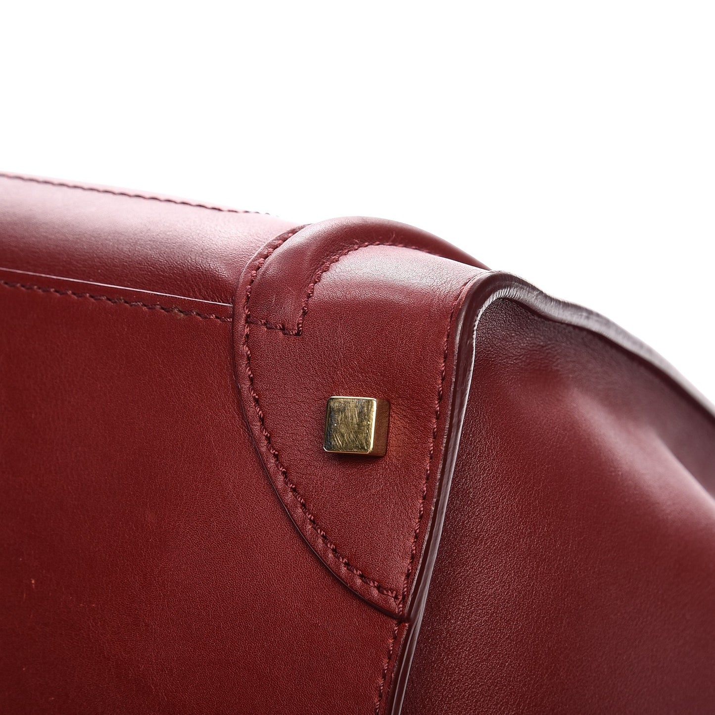 Smooth Calfskin Mini Luggage Burgundy