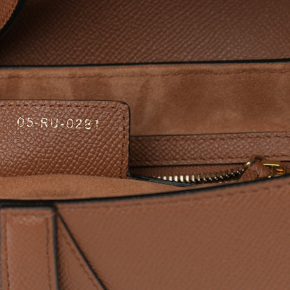 Christian Dior Grained Calfskin Saddle Bag Camello 6 of 9