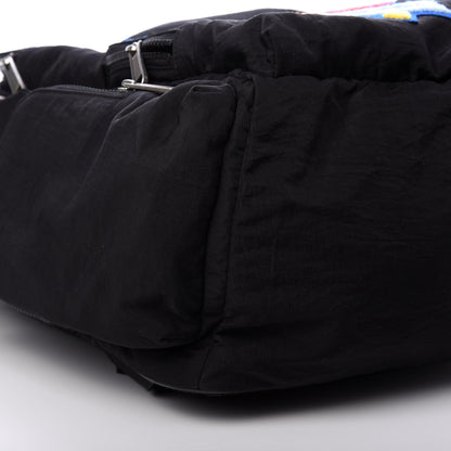 Gucci Nylon Twill 80s Logo Patch Backpack Black 7 of 8