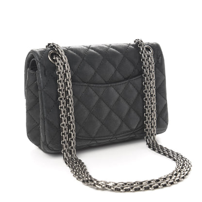 Chanel Iridescent Calfskin Quilted 2.55 Reissue 224 Flap Black 3 of 11