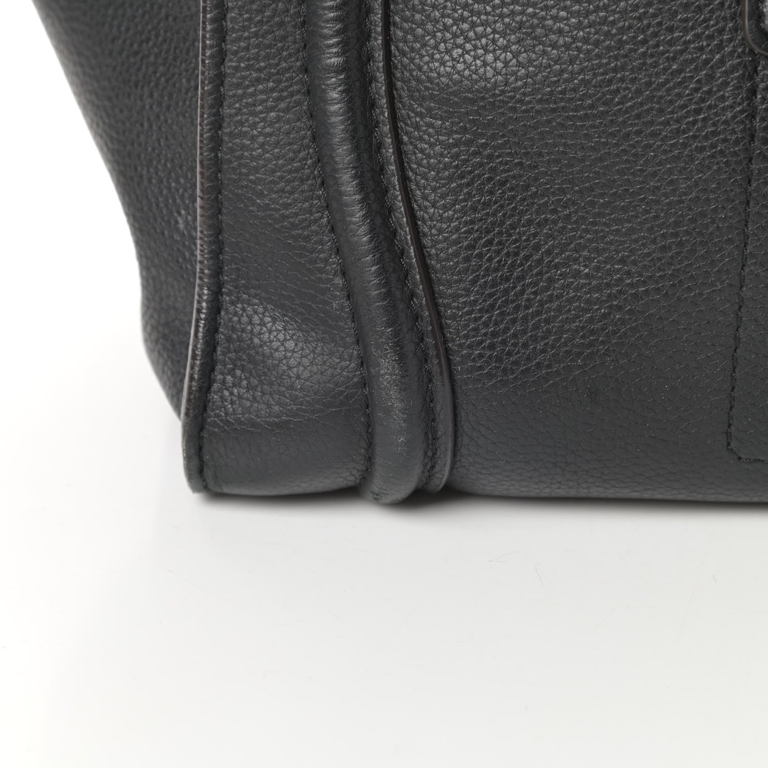 Celine Drummed Calfskin Shoulder Luggage Black 17 of 17