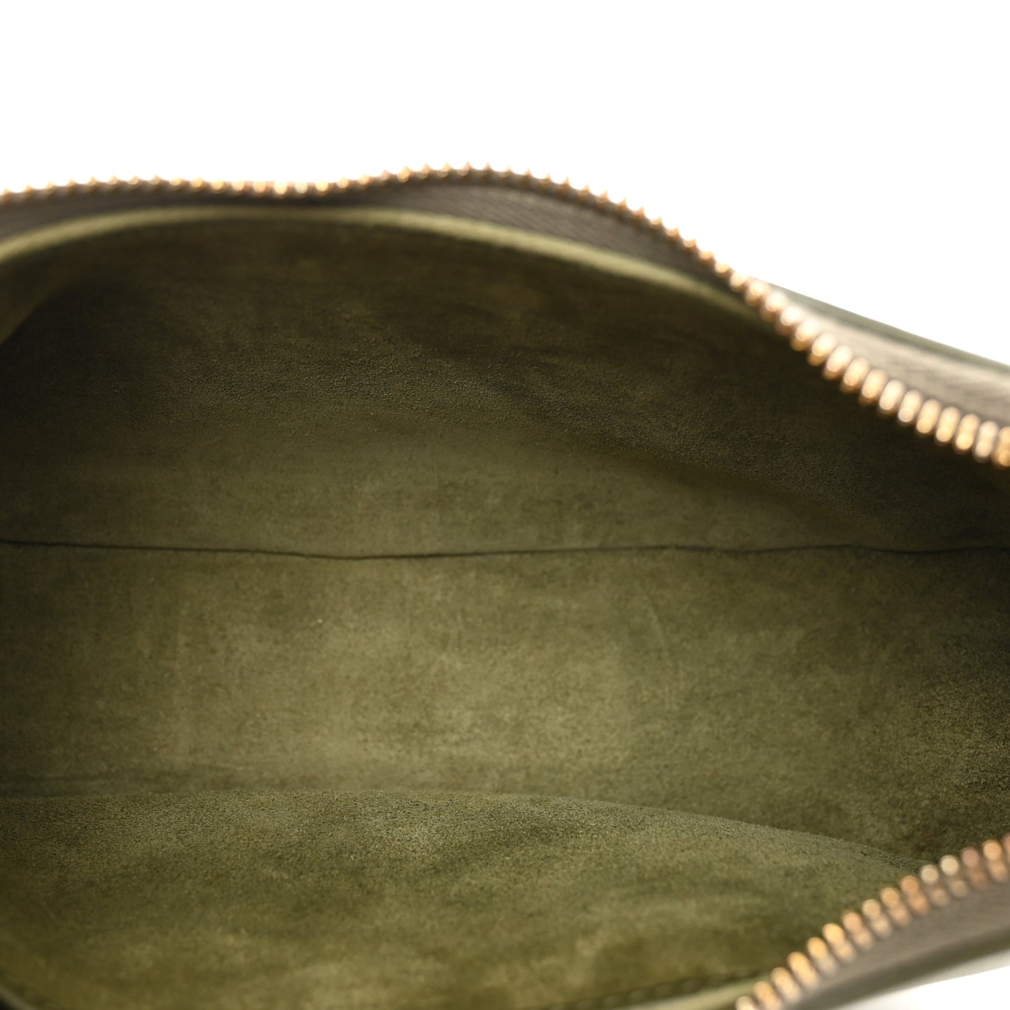 Smooth Calfskin Medium Strap Ava Shoulder Bag Dark Olive
