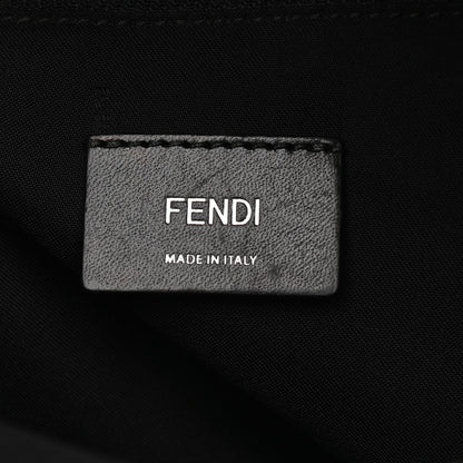 Fendi Nylon Vitello Elite Monster Eyes Rounded Backpack Black Yellow 5 of 11