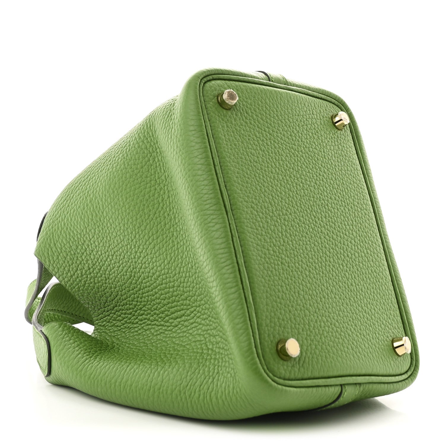 Hermes Taurillon Clemence Picotin Lock 18 PM Vert Yucca 4 of 11
