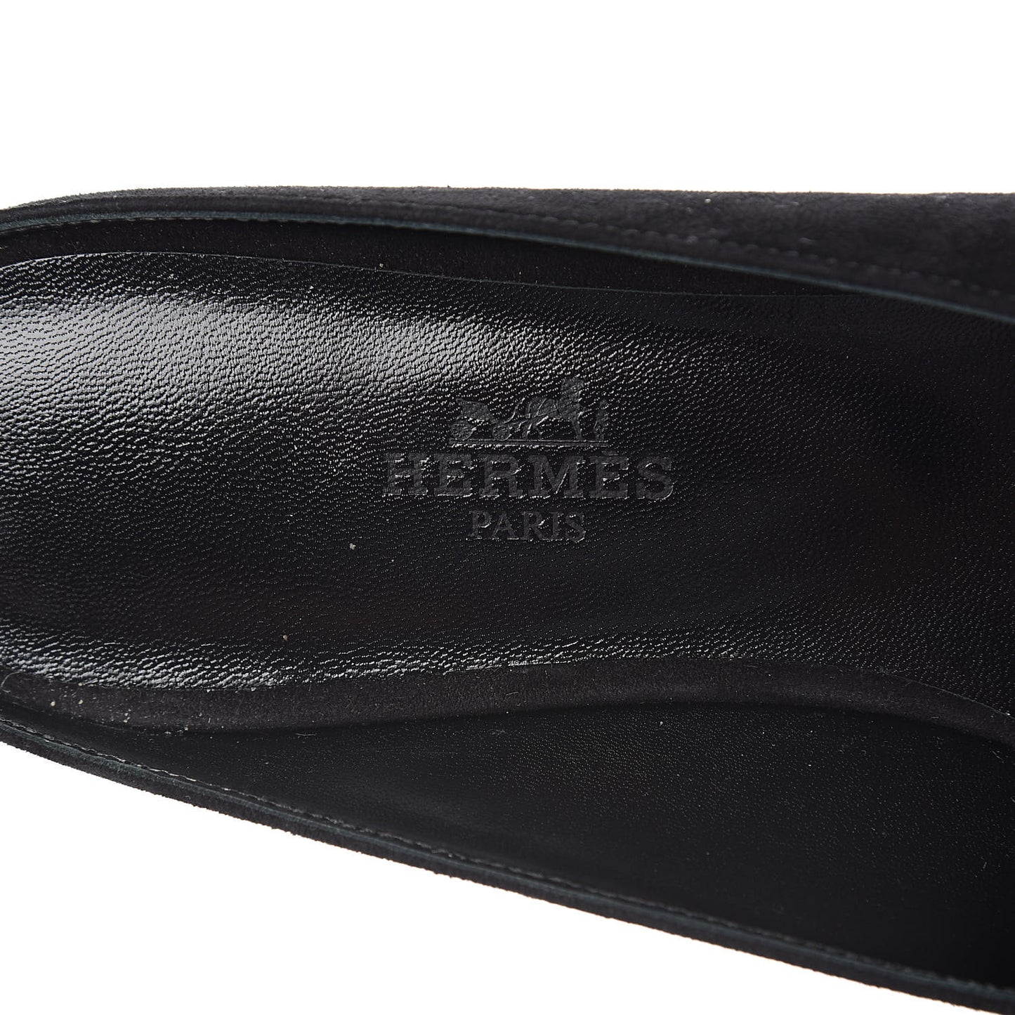 Suede Goatskin Crystal Roxane Mules 38 Gris Argente Black