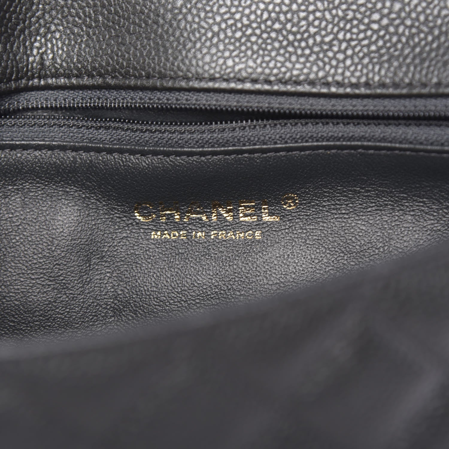 Chanel Caviar Quilted Flap Clutch Dark Grey 6 of 10