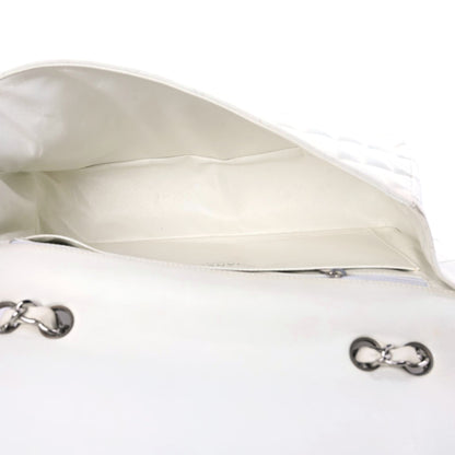 Chanel Lambskin Quilted Jumbo Single Flap White 16 of 24